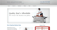 Desktop Screenshot of hogroasterhire.com