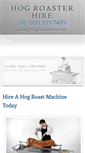 Mobile Screenshot of hogroasterhire.com