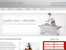 Tablet Screenshot of hogroasterhire.com